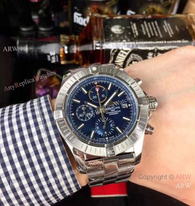 Copy Breitling Super Avenger II Chronograph Watch Blue Dial